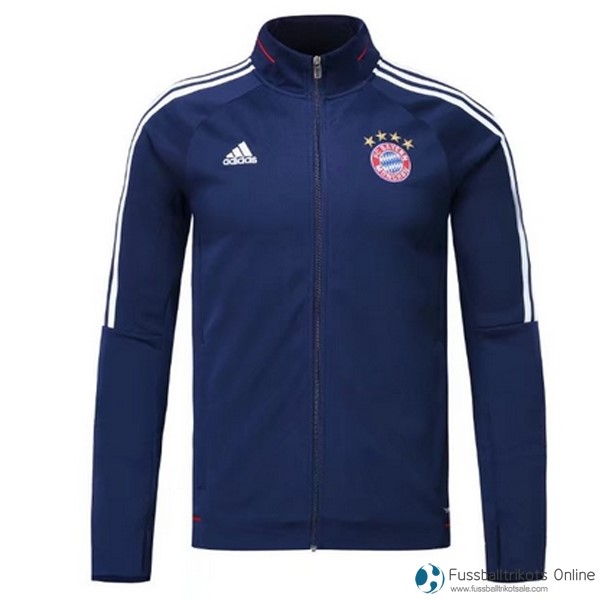 Bayern München Sweatjacken 2017-18 Blau Fussballtrikots Günstig